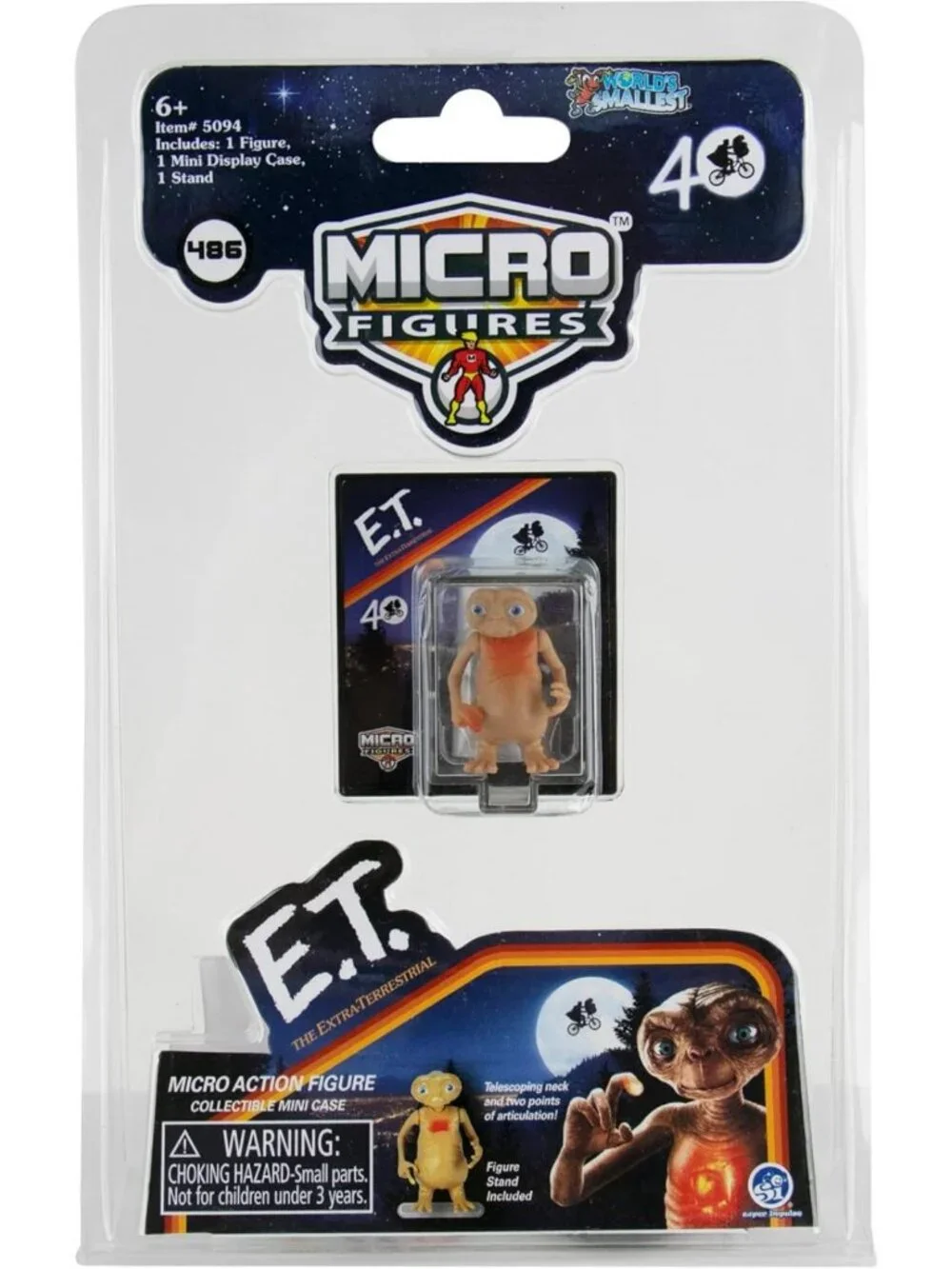 Mini E.T. Micro Figure - Collectible Alien Toy, Perfect for Fans & Gifts
